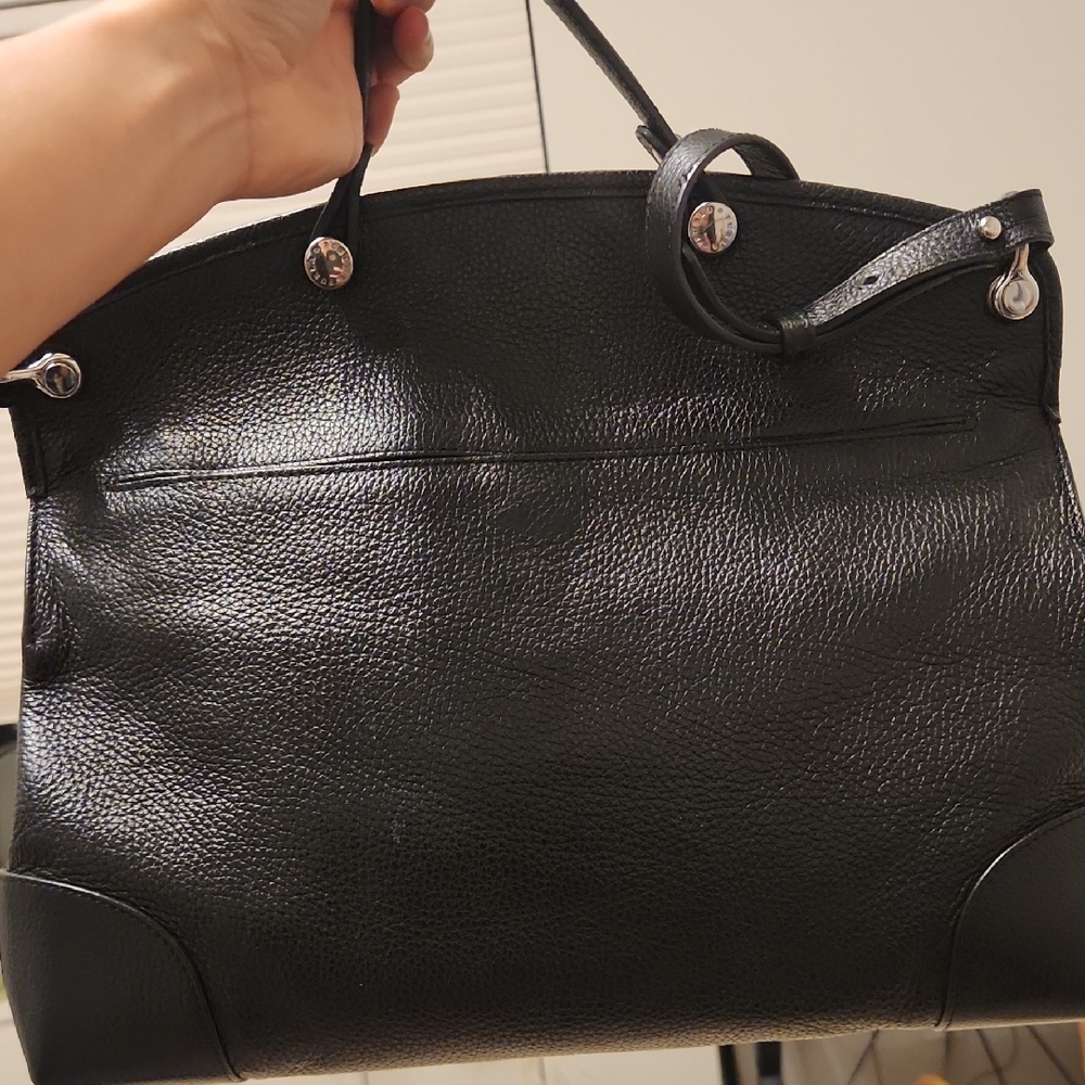 Furla Black Pebbled Leather Bag - Piper Style - Picture 7 of 7